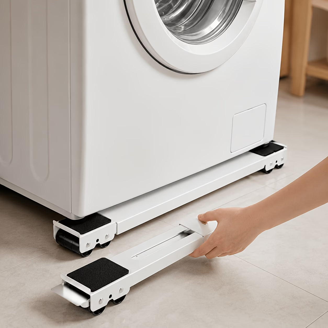 Adjustable Appliance Moving Base Rail Set