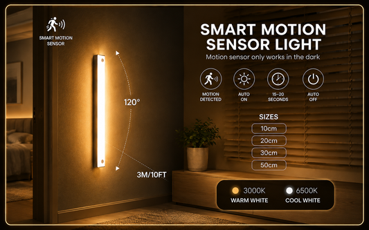 3 pcs Smart Motion Sensor Light (10cm,20cm,30cm,50cm)