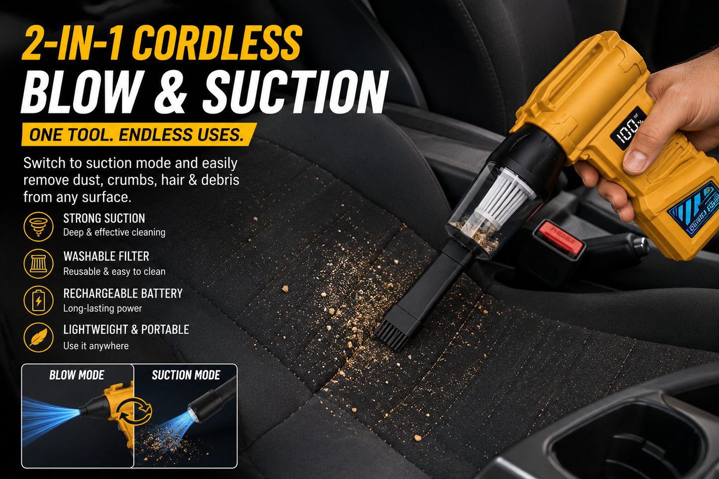 TurboForce™ 2-in-1 Cordless Turbo Blower & Vacuum