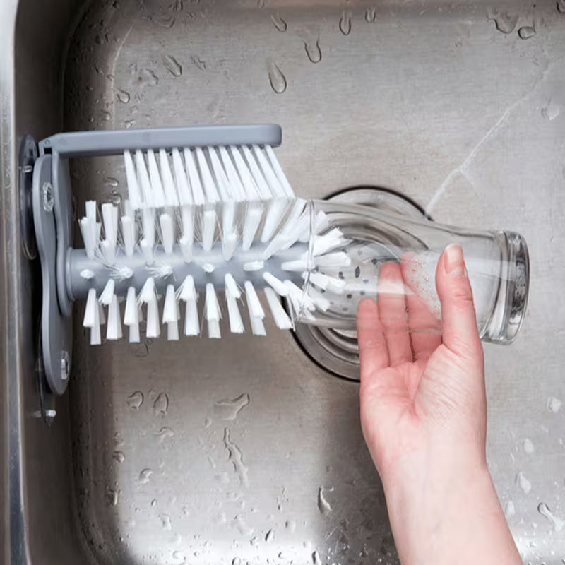 2-Piece Glass Cleaning Set – Cup Washer & Glass Cleaner