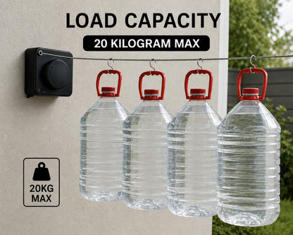 EZliving™ Anti-Sag Retractable Clothesline