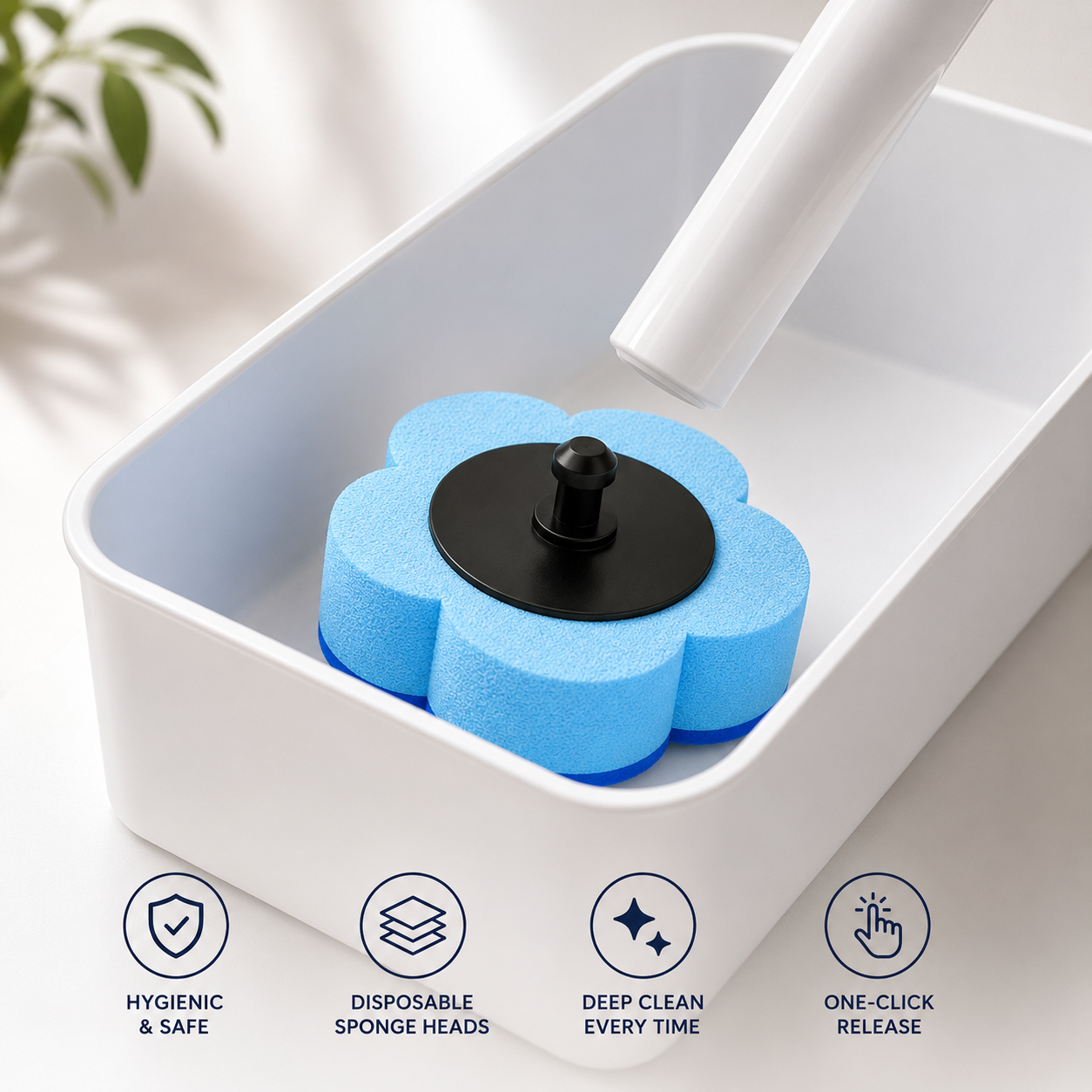 Disposable Toilet Brush Kit