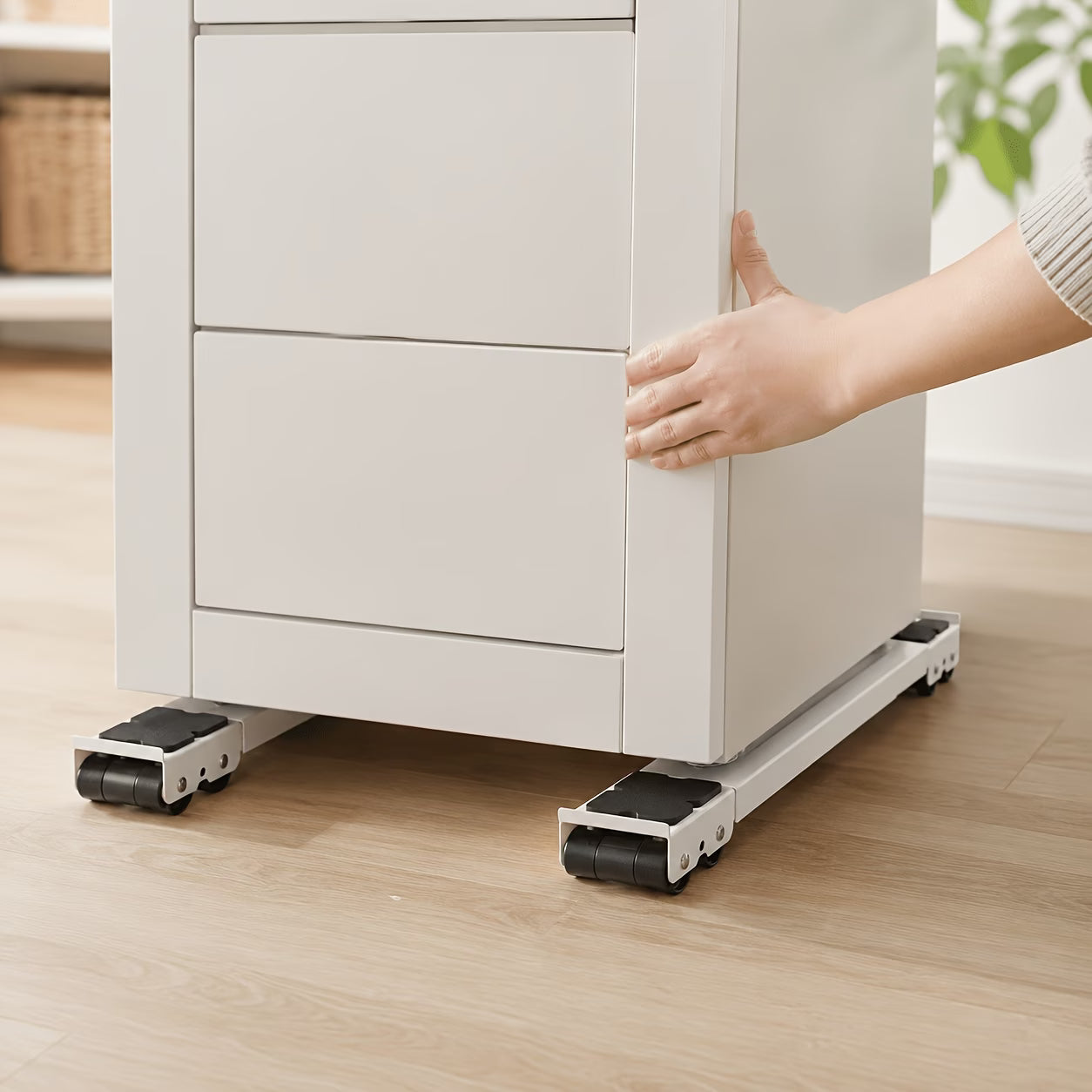Adjustable Appliance Moving Base Rail Set